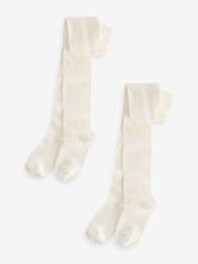 Monsoon Natural Frosted Tights 2 Pack - Image 1 of 3