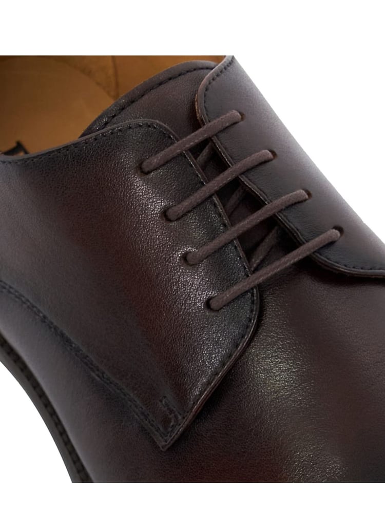 Dune London Brown Suffix Flex Sole Toecap Shoes - Image 5 of 5