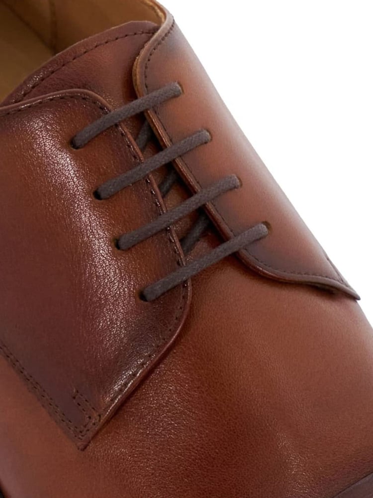 Dune London Tan Brown Suffix Flex Sole Toecap Shoes - Image 6 of 6