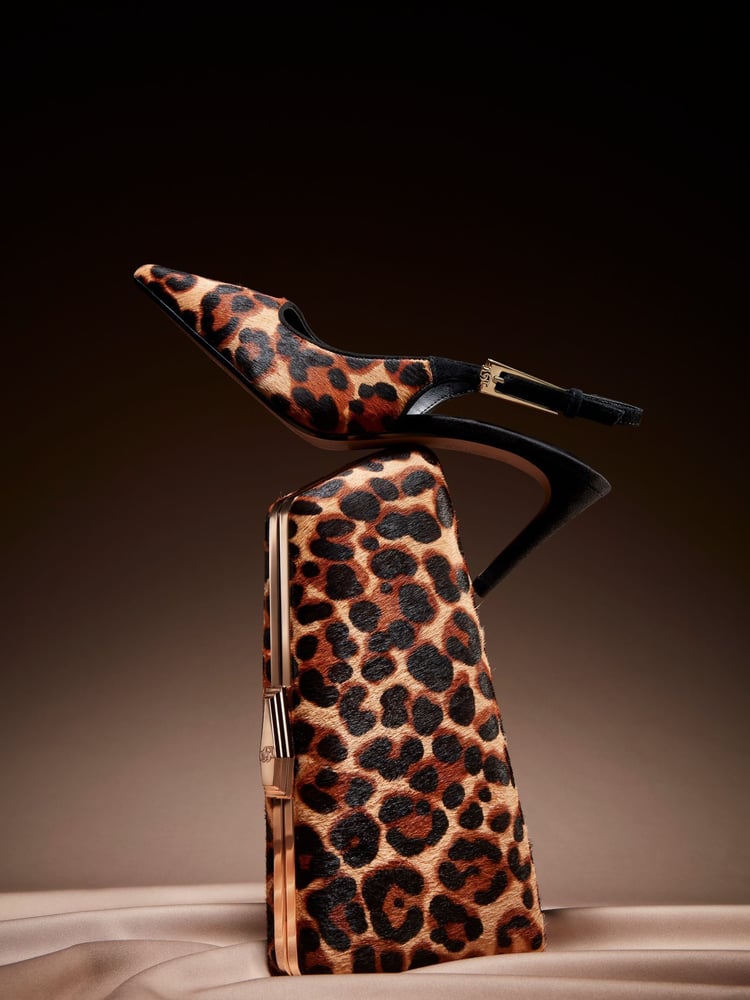 Dune London Animal Closed Reptile Buckle Slingback Sandals - Image 2 of 7