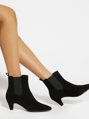 Dune London Black Obvious Comfort Kitten Chelsea Boots - Image 1 of 6