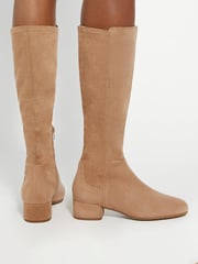 Dune London Brown Standard Fit Tayla Smart Stretch High Leg Boots - Image 1 of 6
