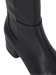 Dune London Black Standard Fit Tayla Smart Stretch High Leg Boots - Image 6 of 6