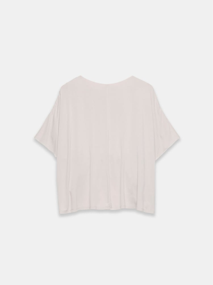 Mint Velvet Cream Beige Silk Mix Blouson Top - Image 4 of 4