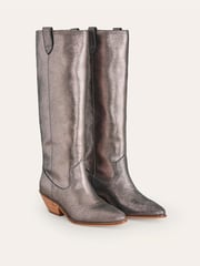 Boden Silver Western Knee High Boots - Image 2 of 4