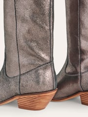 Boden Silver Western Knee High Boots - Image 3 of 4