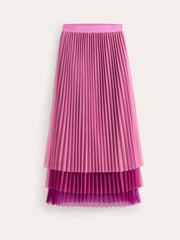 Boden Red Tulle Tiered Maxi Skirt - Image 5 of 5