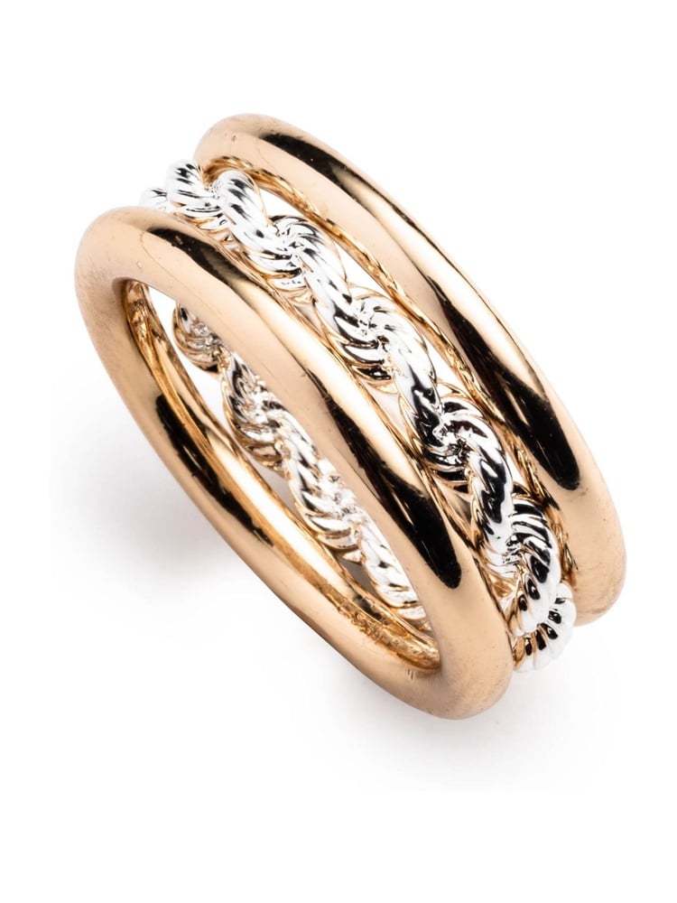Lauren Ralph Lauren Gold Tone Sirenetta Rope Ring - Image 1 of 1