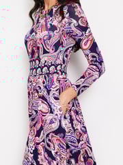 Boden Blue Thea Long Sleeve Jersey Dress - Image 2 of 5