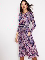 Boden Blue Thea Long Sleeve Jersey Dress - Image 4 of 5