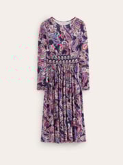 Boden Blue Thea Long Sleeve Jersey Dress - Image 5 of 5