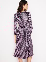 Boden Pink Thea Long Sleeve Jersey Dress - Image 3 of 5