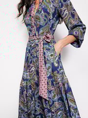 Boden Blue Alba Viscose Maxi Dress - Image 2 of 5
