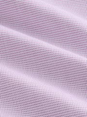 Mauve Pink Slim Fit Signature 100% Cotton with Textured Smart Shirt - Image 3 of 3