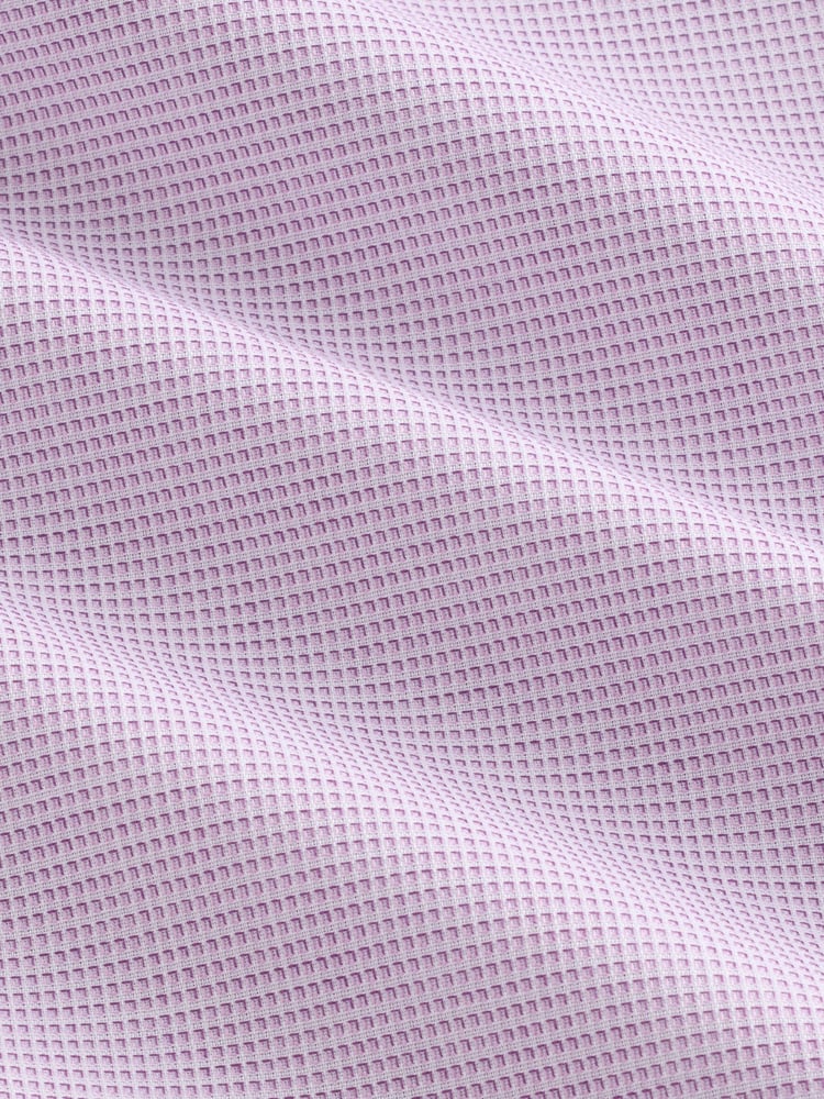 Mauve Pink Slim Fit Signature 100% Cotton with Textured Smart Shirt - Image 3 of 3