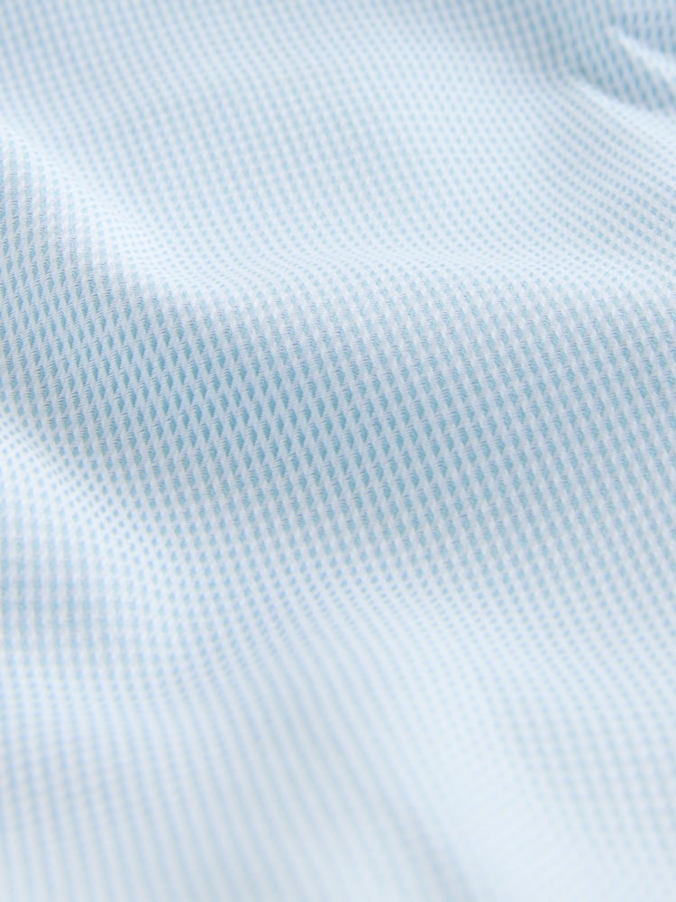 Green Slim Fit Signature 100% Cotton with Textured Smart Shirt - Image 9 of 9