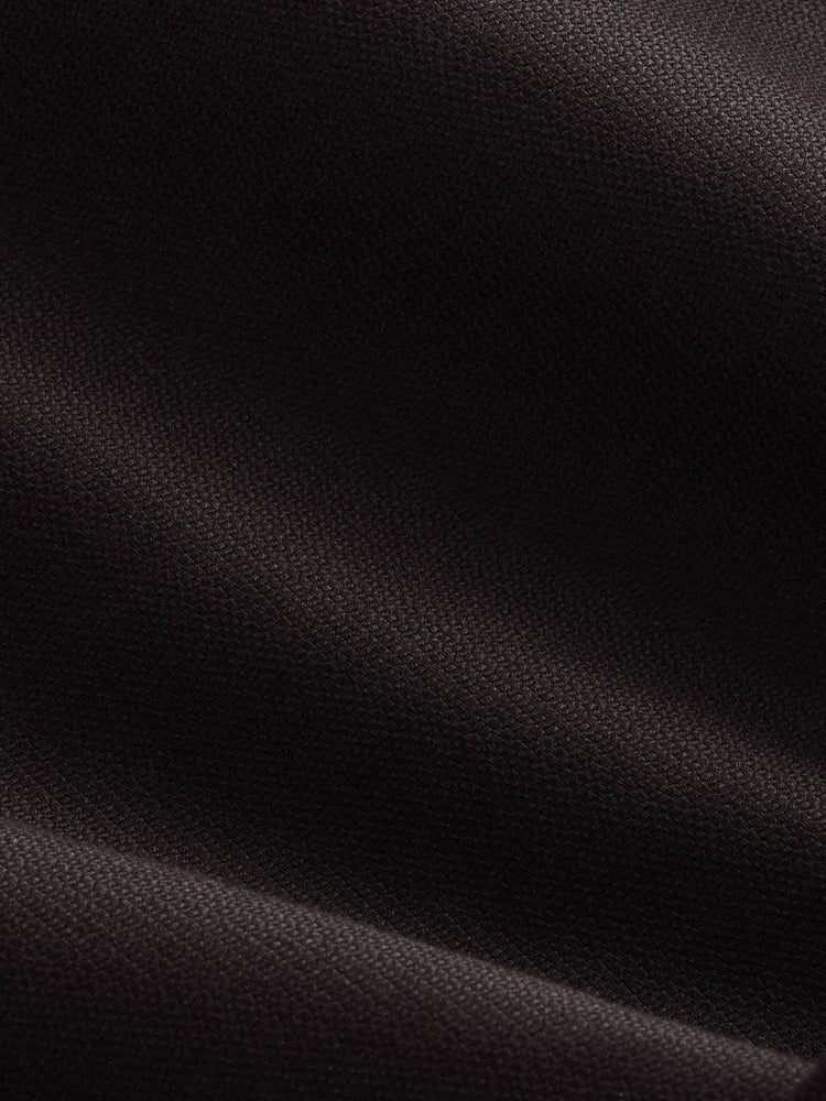 Black Slim Fit Signature 100% Cotton with Textured Smart Shirt - Image 8 of 8