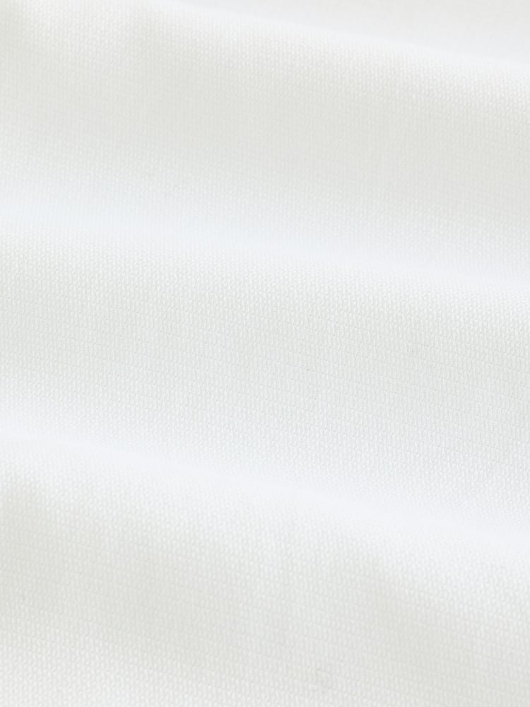 White Regular Fit Signature 100% Cotton with Textured Smart Shirt - Image 6 of 6