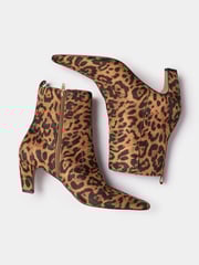 Long Tall Sally Brown Mid Heel Ankle Boots - Image 4 of 5