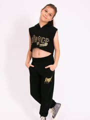 Pineapple Black Girls Cuff Joggers - Image 5 of 8