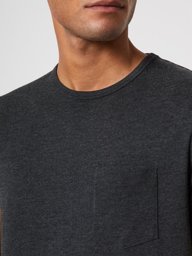 French Connection Pocket Black T-Shirt - Image 3 of 3