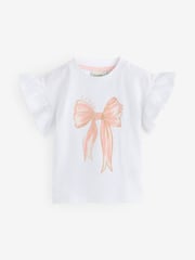 Baker by Ted Baker Frill Detail 100% Cotton T-Shirts 3 Pack - Image 3 of 7
