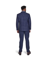 Raging Bull Blue Checked Wool Blazer - Image 2 of 7