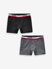 Levi's® Grey Black Boxers 2 Pack - Image 1 of 3