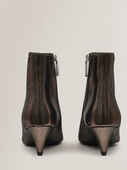 Radley London Metallic Silver Point Street Cone Heeled Booties - Image 3 of 4