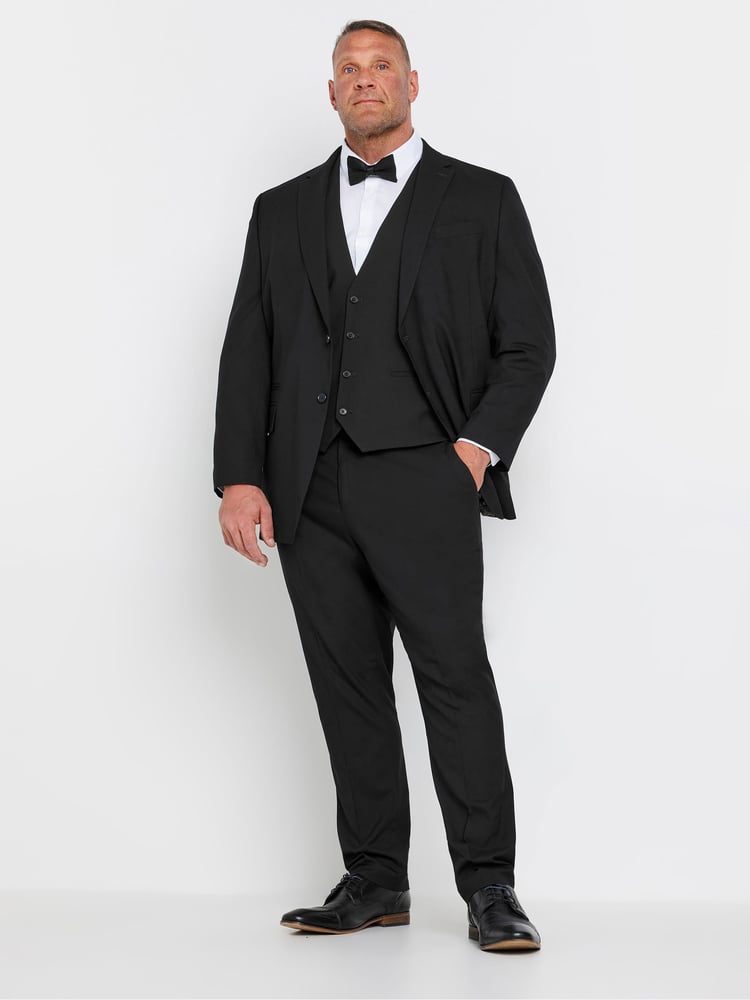 BadRhino Big & Tall Black Tailoring Suit Waistcoat - Image 1 of 4