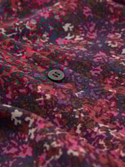 Celtic & Co. Red Printed Cowl Neck Top - Image 3 of 5