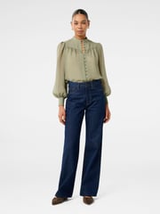 Forever New Green Leo Soft Stripe Blouse - Image 5 of 5
