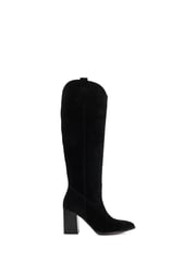 Dune London Black Tavern Knee High Western Boots - Image 4 of 7