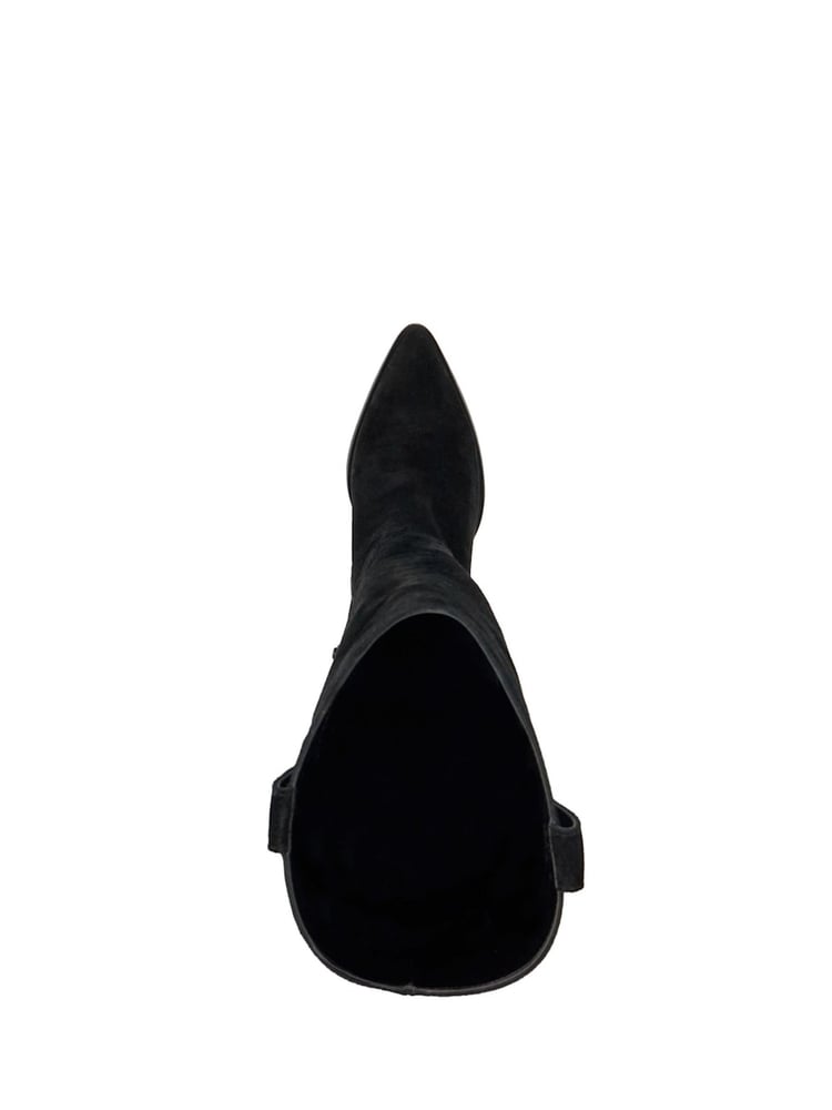 Dune London Black Tavern Knee High Western Boots - Image 7 of 7