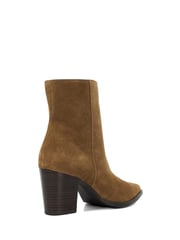 Dune London Brown Paxten Smart Western Ankle Boots - Image 4 of 6