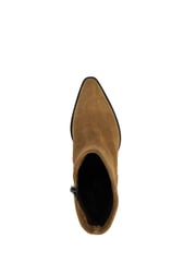 Dune London Brown Paxten Smart Western Ankle Boots - Image 5 of 6