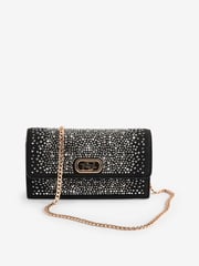 Dune London Black Chrome Sapphire Branded Cross-Body Bag - Image 2 of 6
