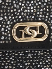 Dune London Black Chrome Sapphire Branded Cross-Body Bag - Image 6 of 6