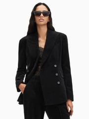 AllSaints Black Sevenh Cord Blazer - Image 4 of 10