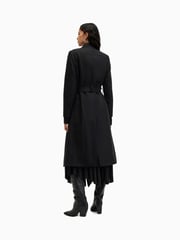 AllSaints Black Riley Coat - Image 6 of 7