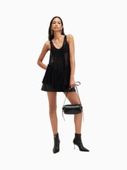AllSaints Black Rach Vest Top - Image 2 of 6