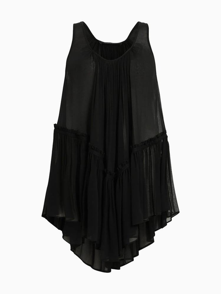 AllSaints Black Rach Vest Top - Image 6 of 6