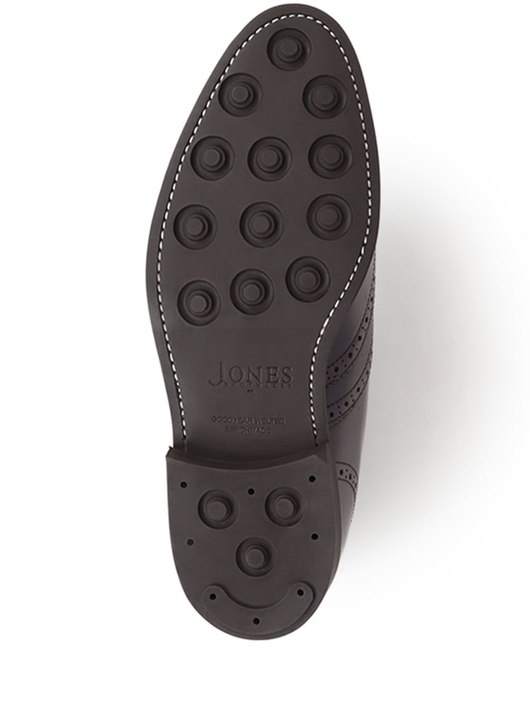 Jones Bootmaker Black Mayfair Goodyear Welted Men's Leather Oxford Brogues - Image 5 of 5