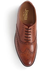 Jones Bootmaker Black Mayfair Goodyear Welted Men's Leather Oxford Brogues - Image 4 of 5