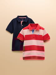 Joules Woody Multi Navy Polo Shirt Multipack - Image 1 of 9