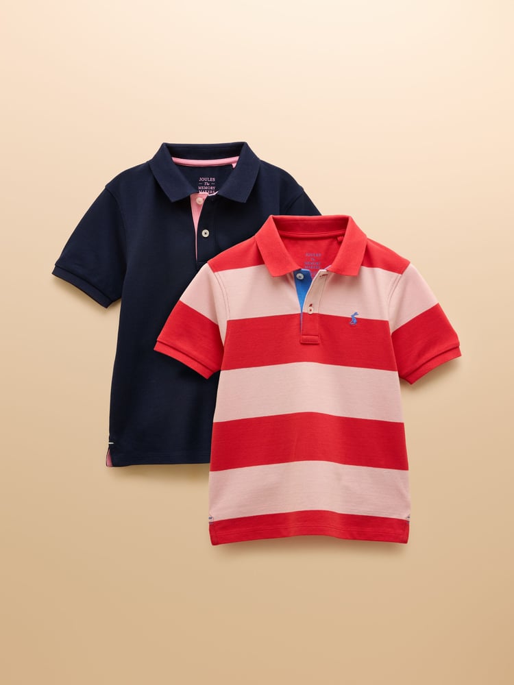Joules Woody Multi Navy Polo Shirt Multipack - Image 1 of 9