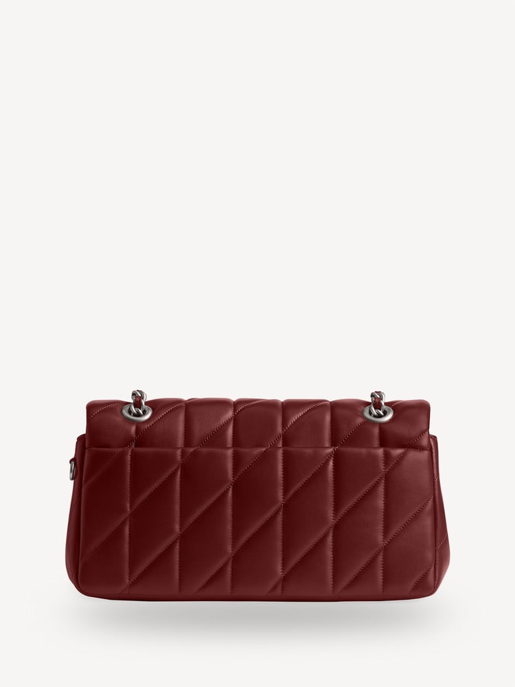 COACH Red Quilted Tabby 26 Shoulder Bag With Chain - Image 2 of 4