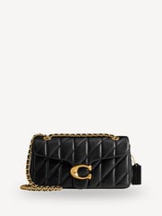 COACH Black Quilted Tabby 26 Shoulder Bag With Chain - Image 1 of 9