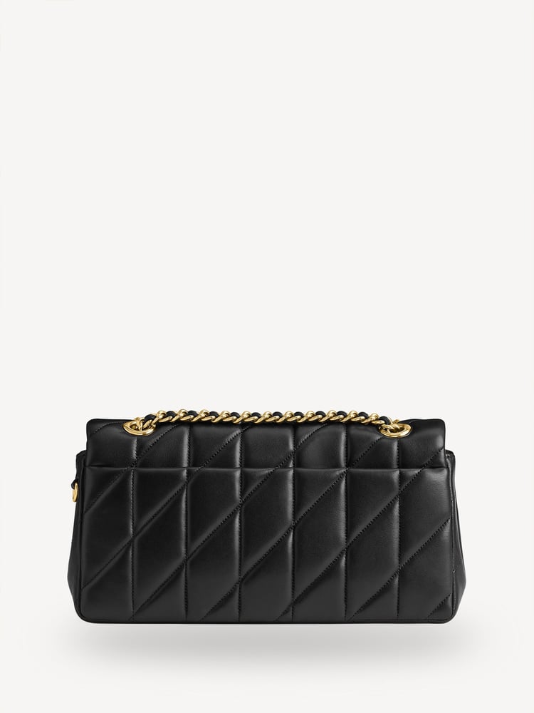 COACH Black Quilted Tabby 26 Shoulder Bag With Chain - Image 2 of 9