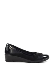 Lunar Marian Black Wedge Shoes - Image 3 of 8